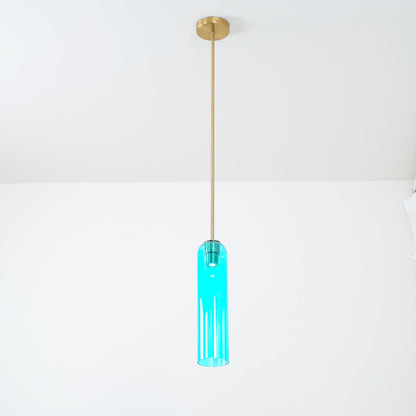 Long Tube Glass Pendant Light