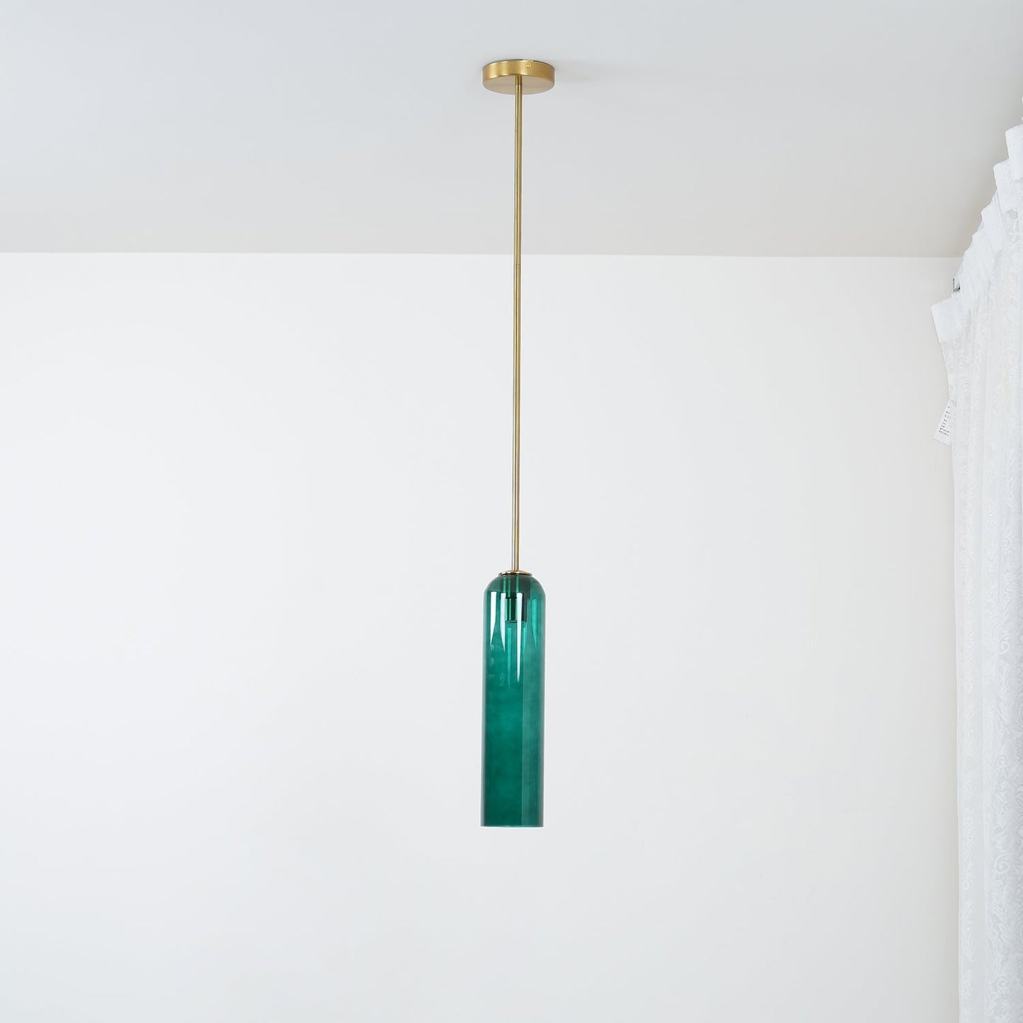 Long Tube Glass Pendant Light