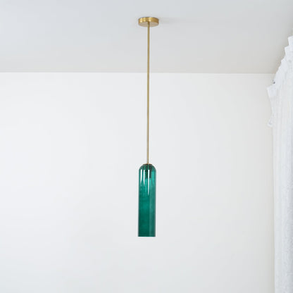 Long Tube Glass Pendant Light