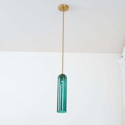 Long Tube Glass Pendant Light