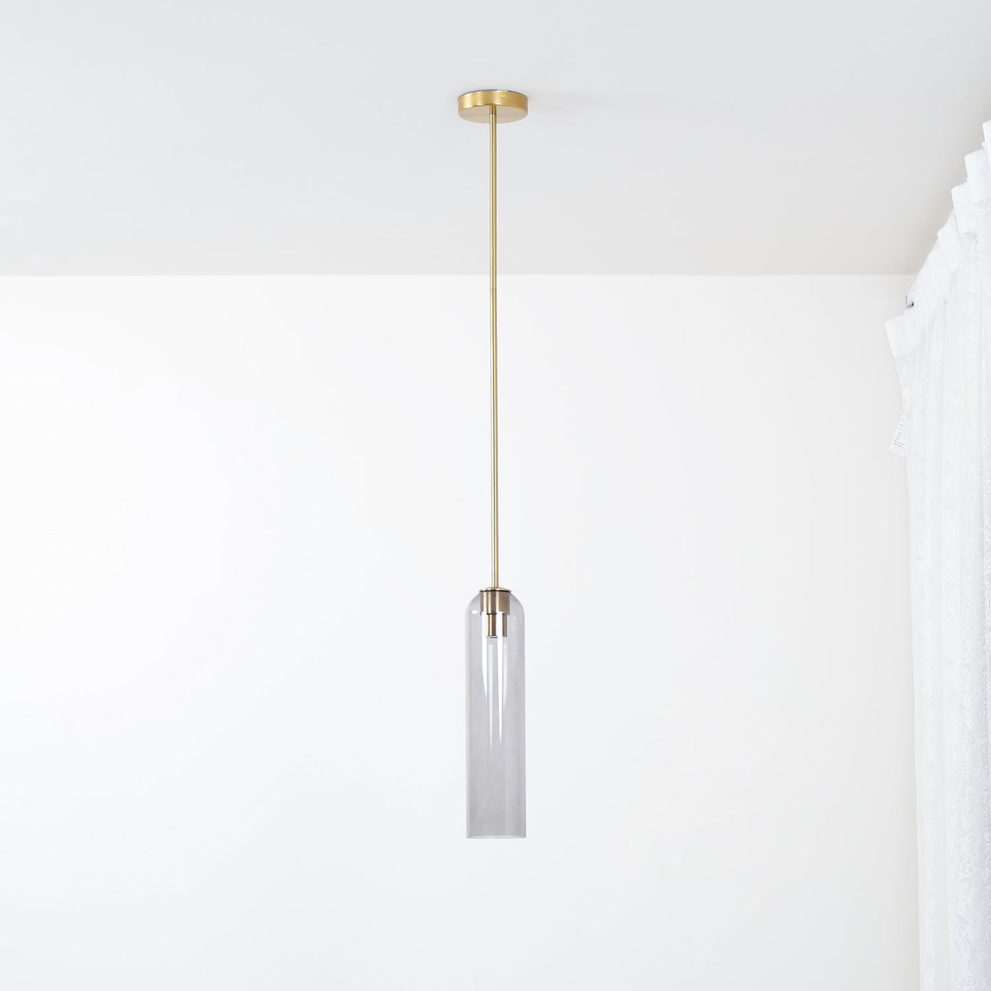 Long Tube Glass Pendant Light