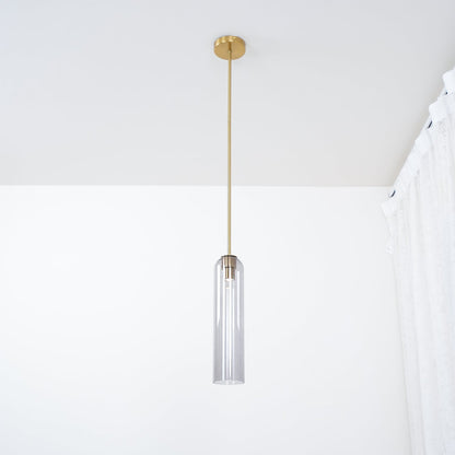 Long Tube Glass Pendant Light