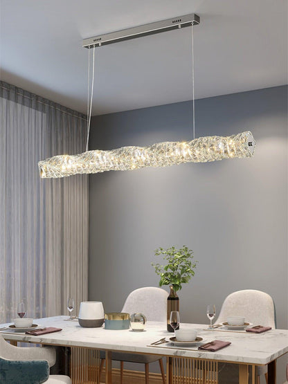 Long Crystal Pendant Lamp