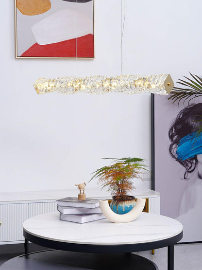 Long Crystal Pendant Lamp