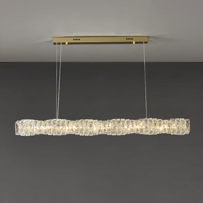 Long Crystal Pendant Lamp