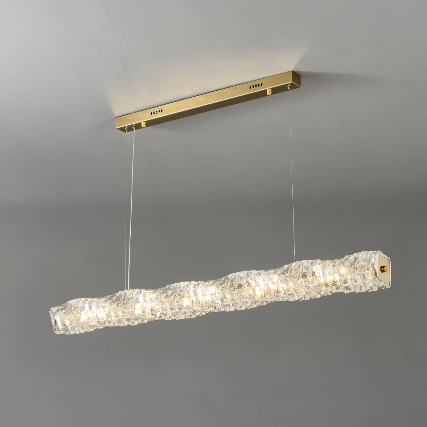 Long Crystal Pendant Lamp