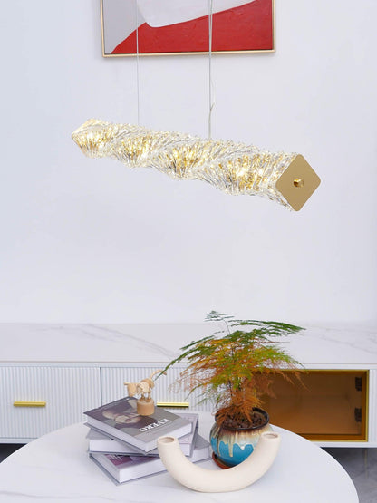 Long Crystal Pendant Lamp