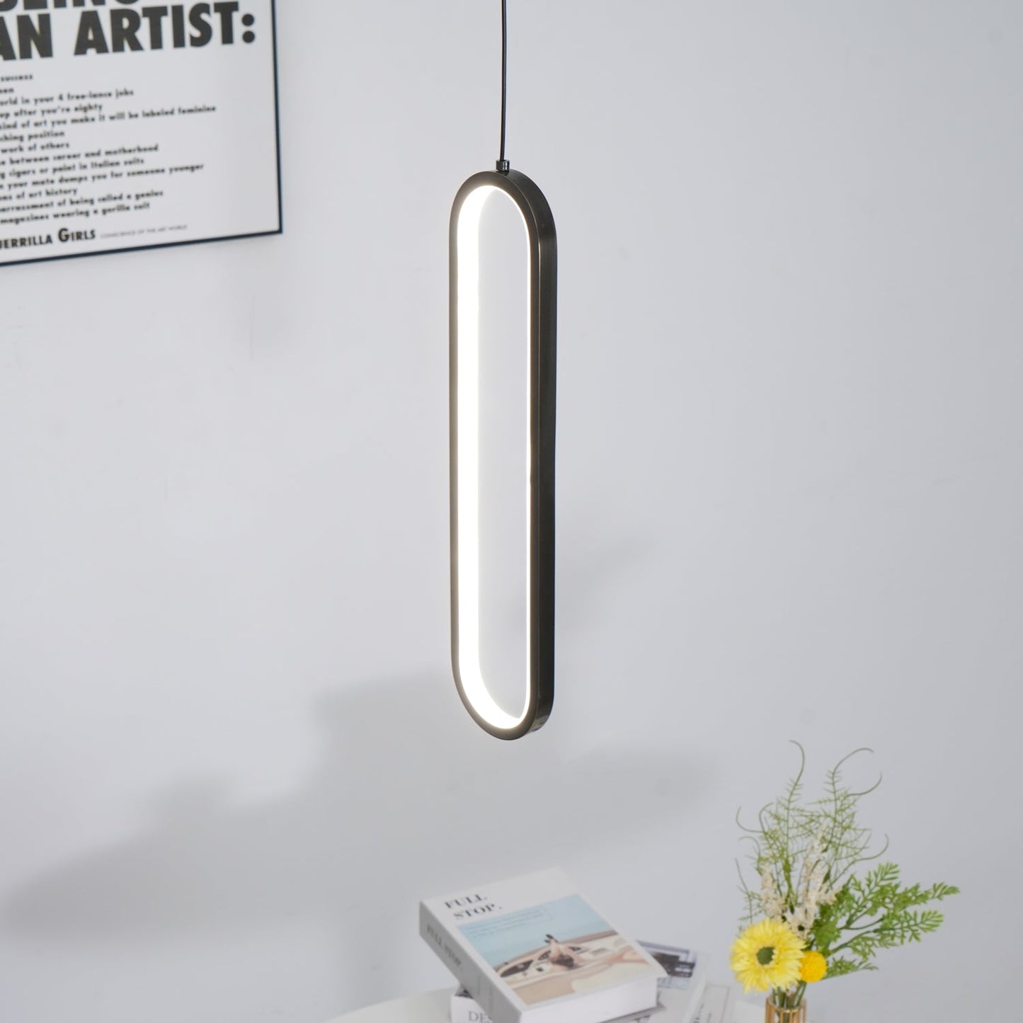 Long Oval LED Droplight Pendant Lamp