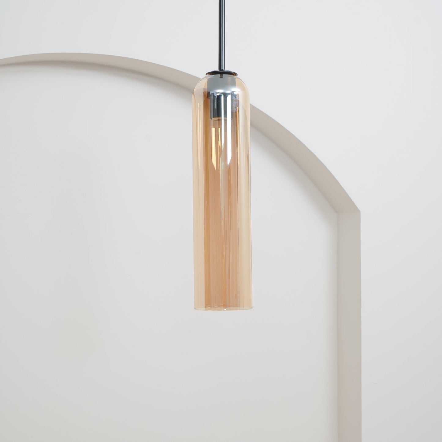 Long Tube Glass Pendant Light