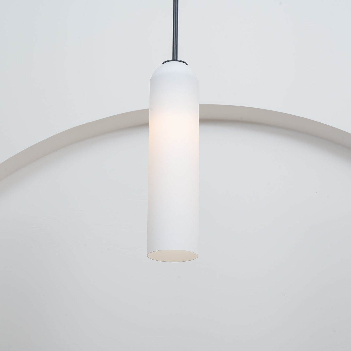 Long Tube Glass Pendant Light