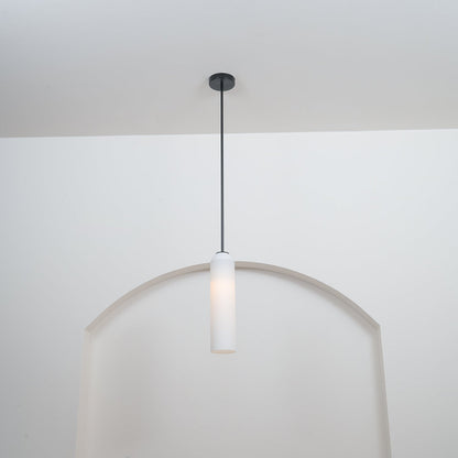 Long Tube Glass Pendant Light