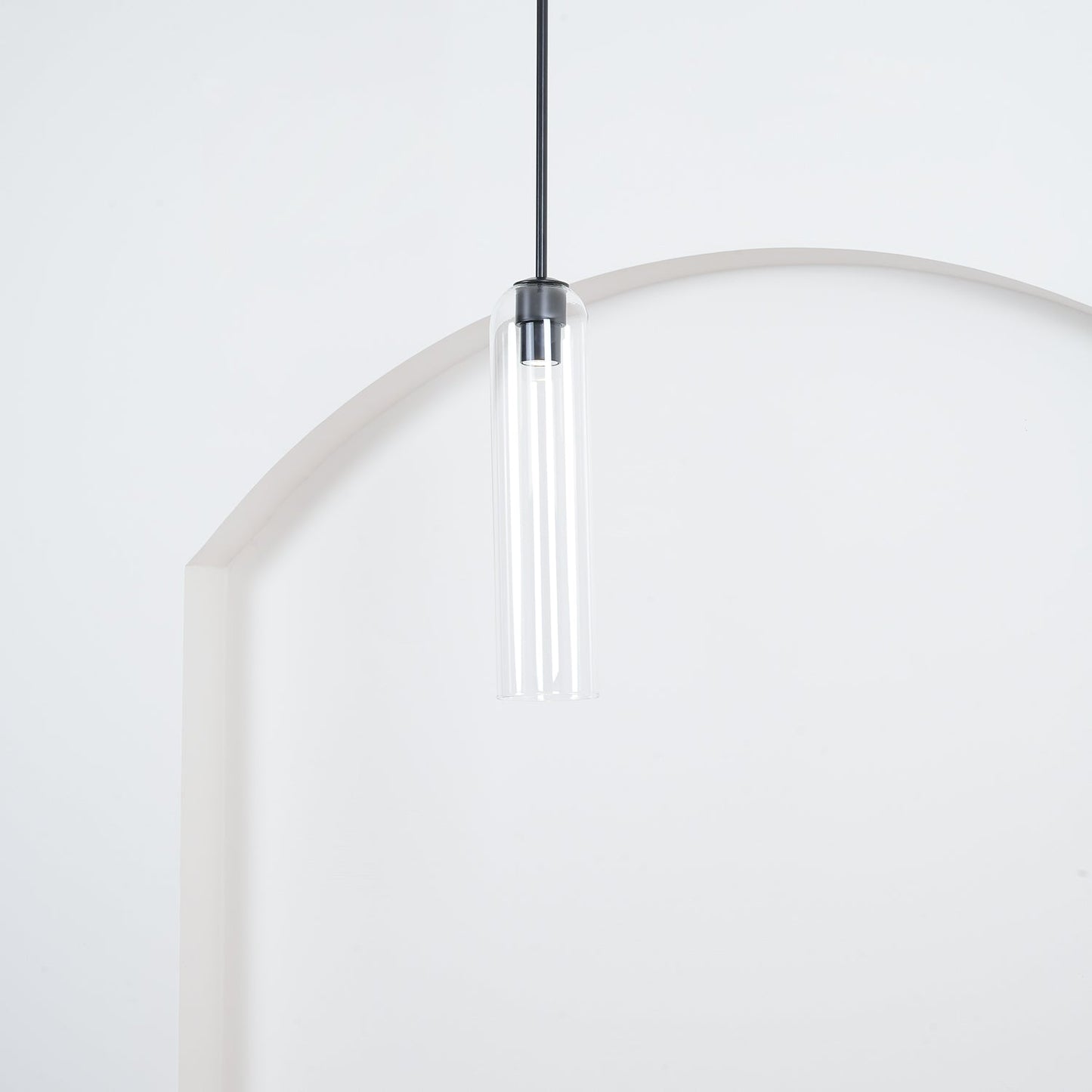 Long Tube Glass Pendant Light