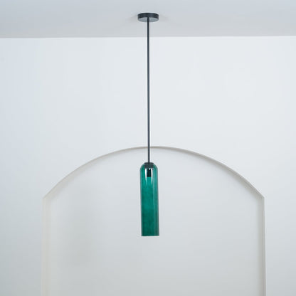 Long Tube Glass Pendant Light