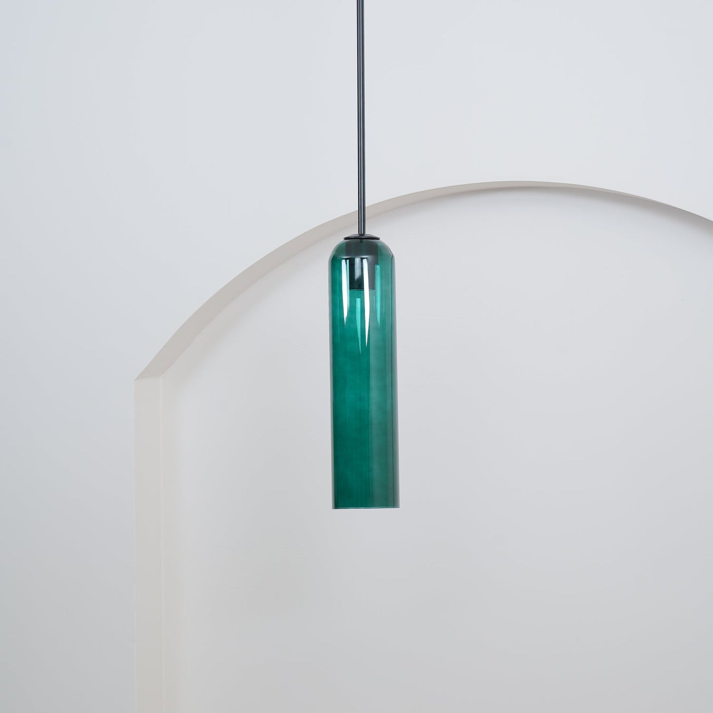 Long Tube Glass Pendant Light