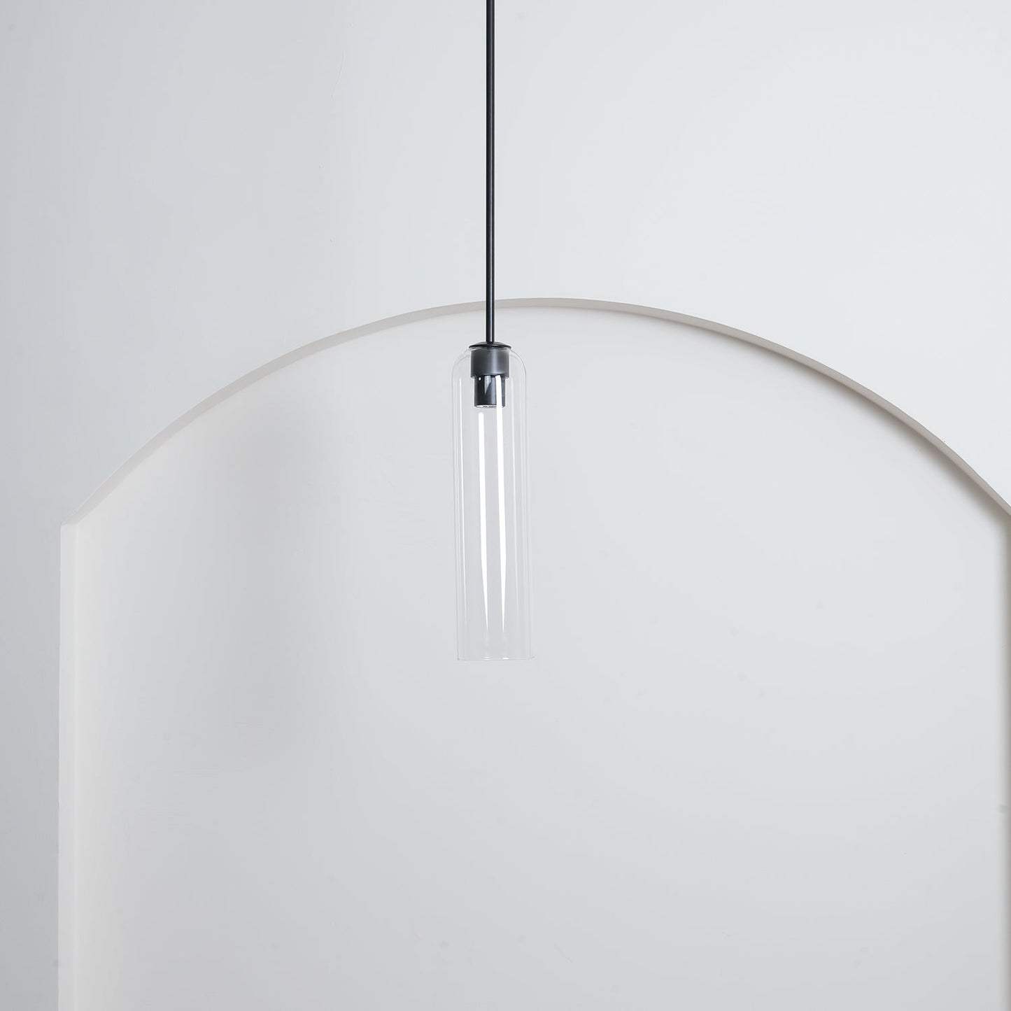 Long Tube Glass Pendant Light