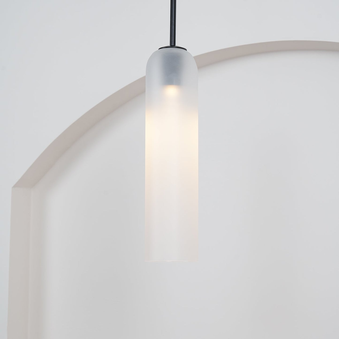 Long Tube Glass Pendant Light