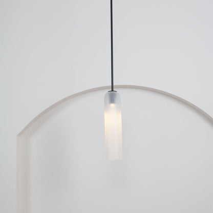 Long Tube Glass Pendant Light