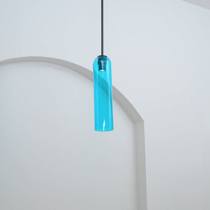 Long Tube Glass Pendant Light