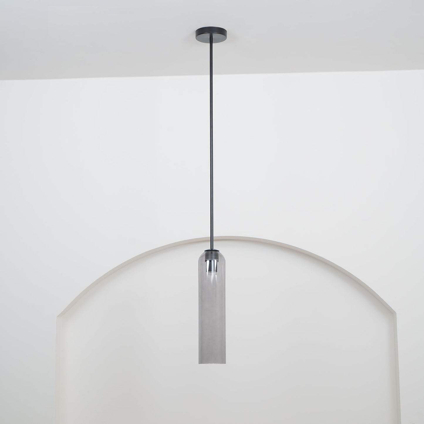 Long Tube Glass Pendant Light