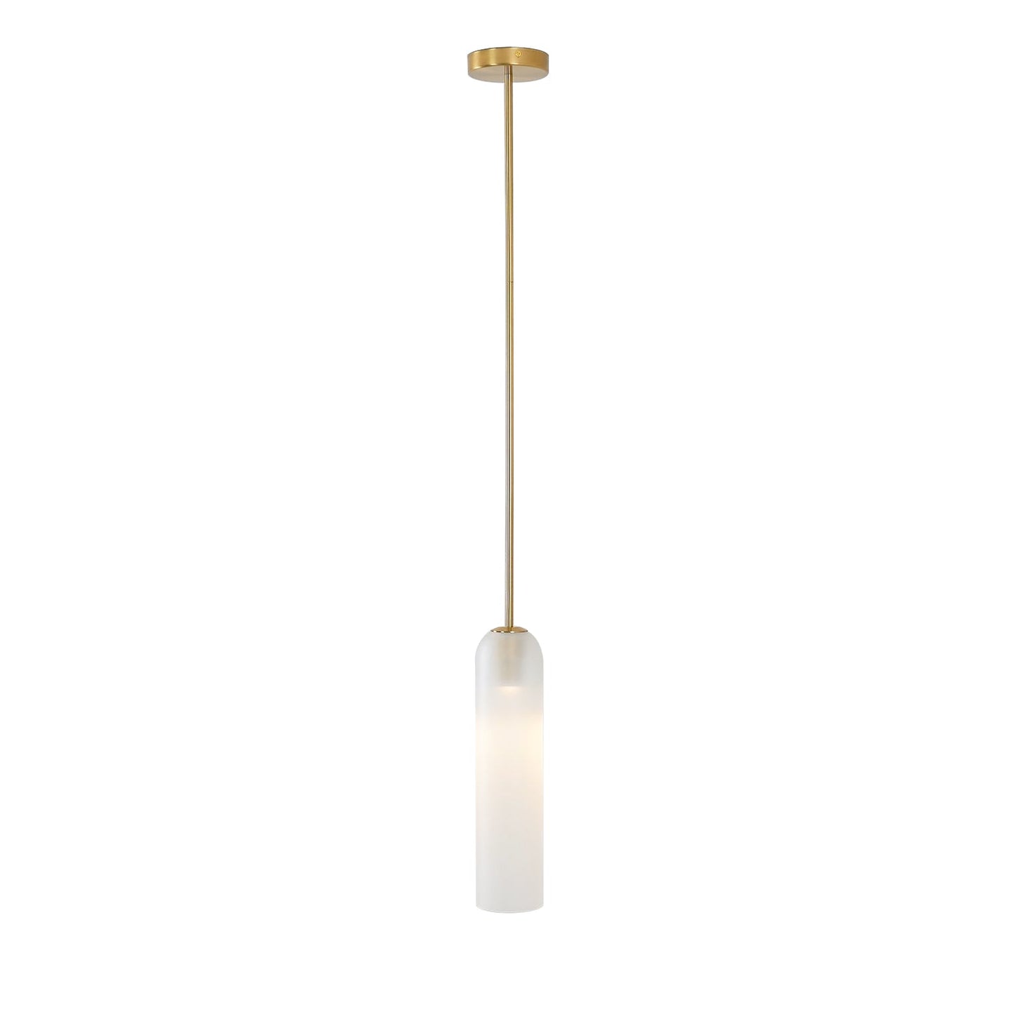 Long Tube Glass Pendant Light