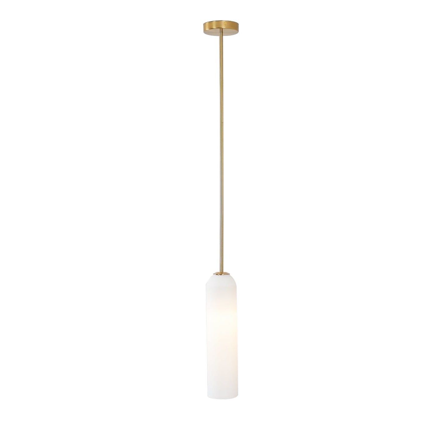 Long Tube Glass Pendant Light