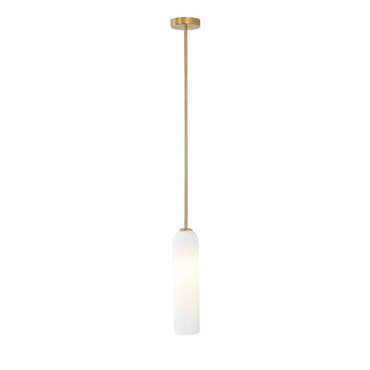 Long Tube Glass Pendant Light