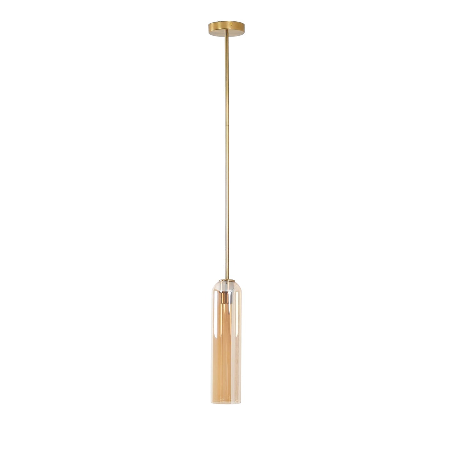 Long Tube Glass Pendant Light