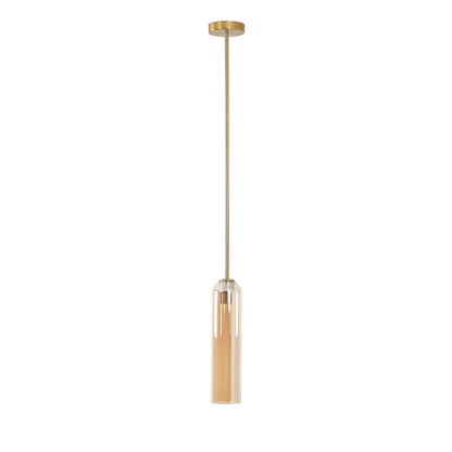 Long Tube Glass Pendant Light