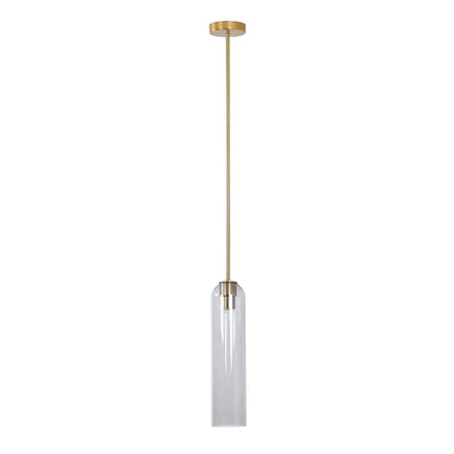 Long Tube Glass Pendant Light