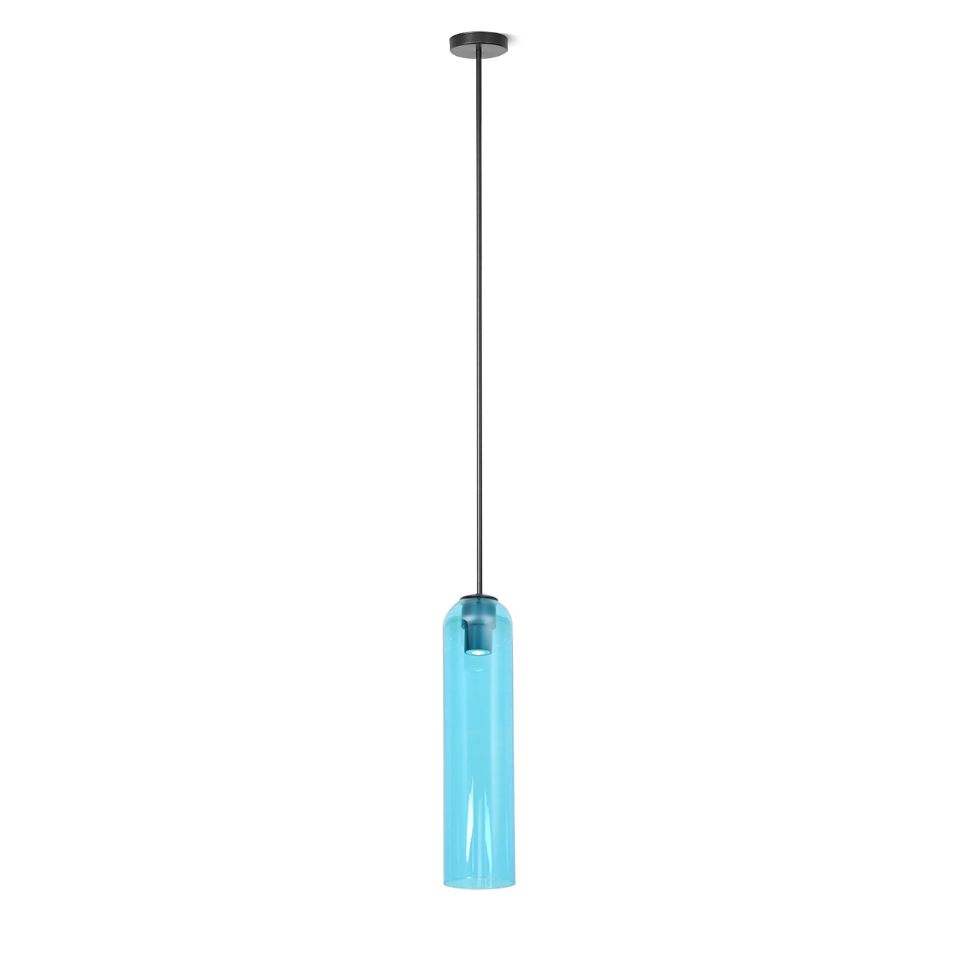 Long Tube Glass Pendant Light