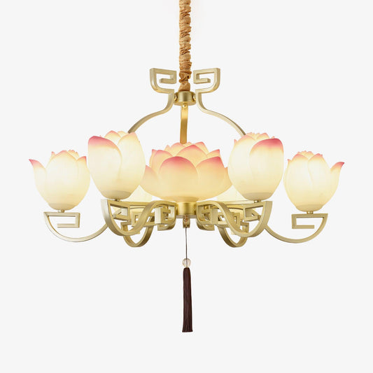 Lotus Bloom Crown Chandelier