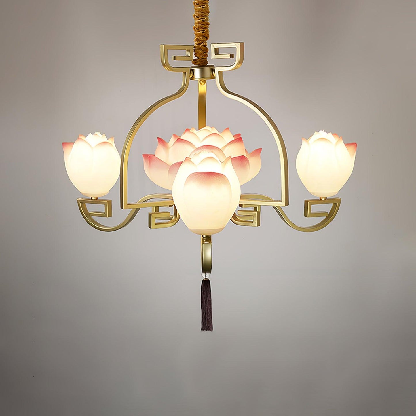 Lotus Bloom Crown Chandelier