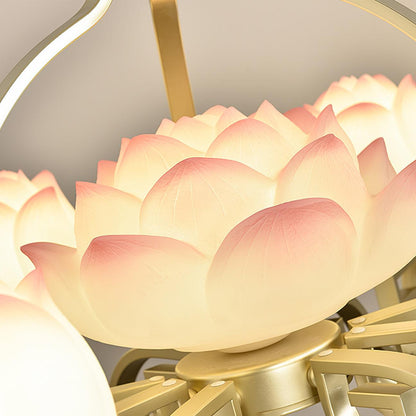 Lotus Bloom Crown Chandelier