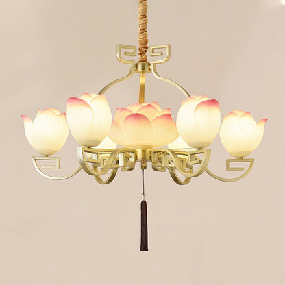 Lotus Bloom Crown Chandelier