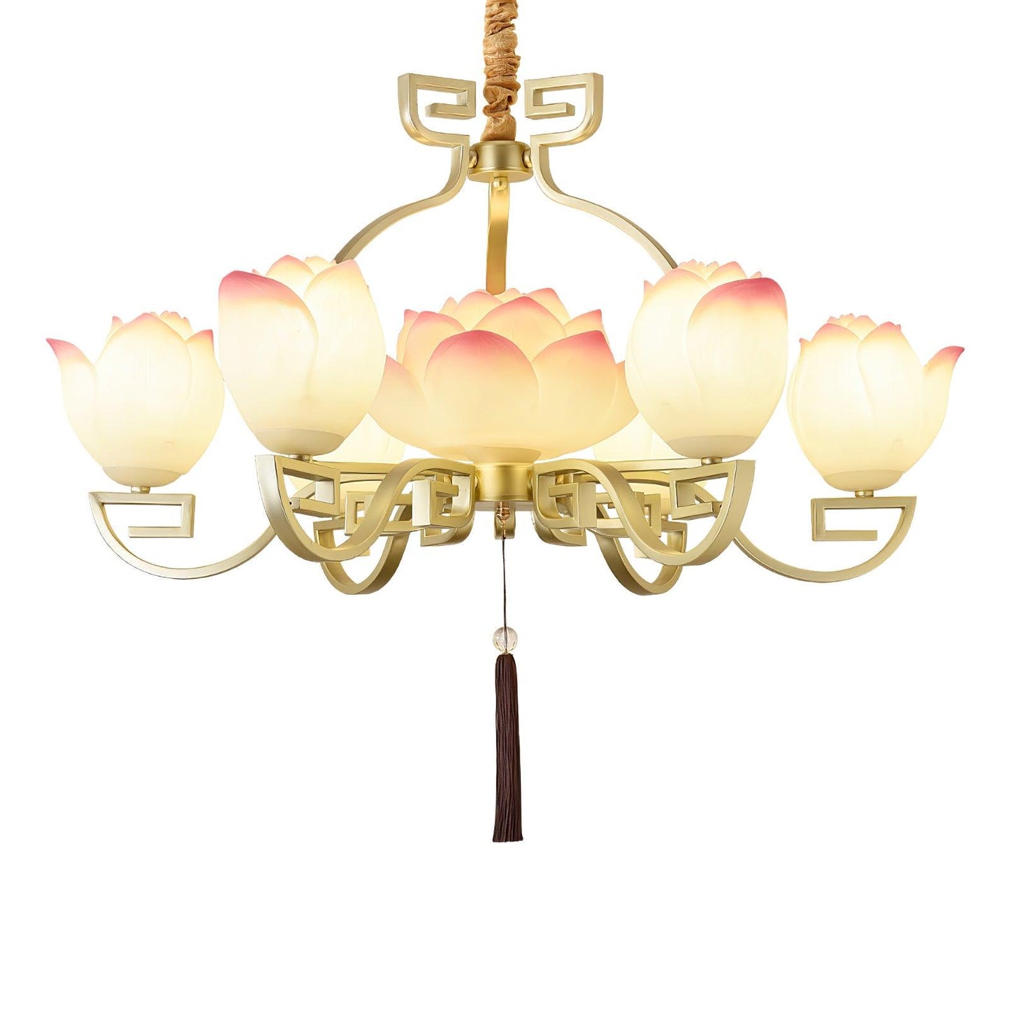 Lotus Bloom Crown Chandelier