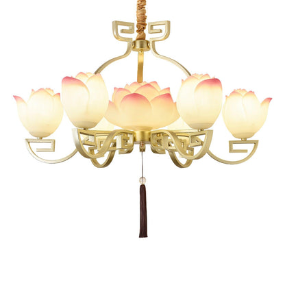 Lotus Bloom Crown Chandelier