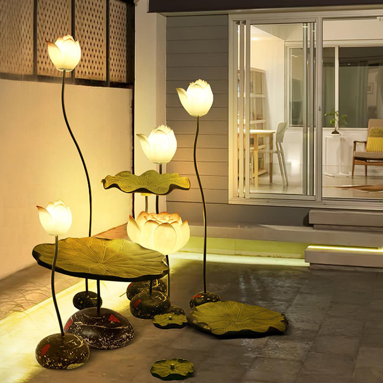 Lotus Tall Lamp Floor Lamp