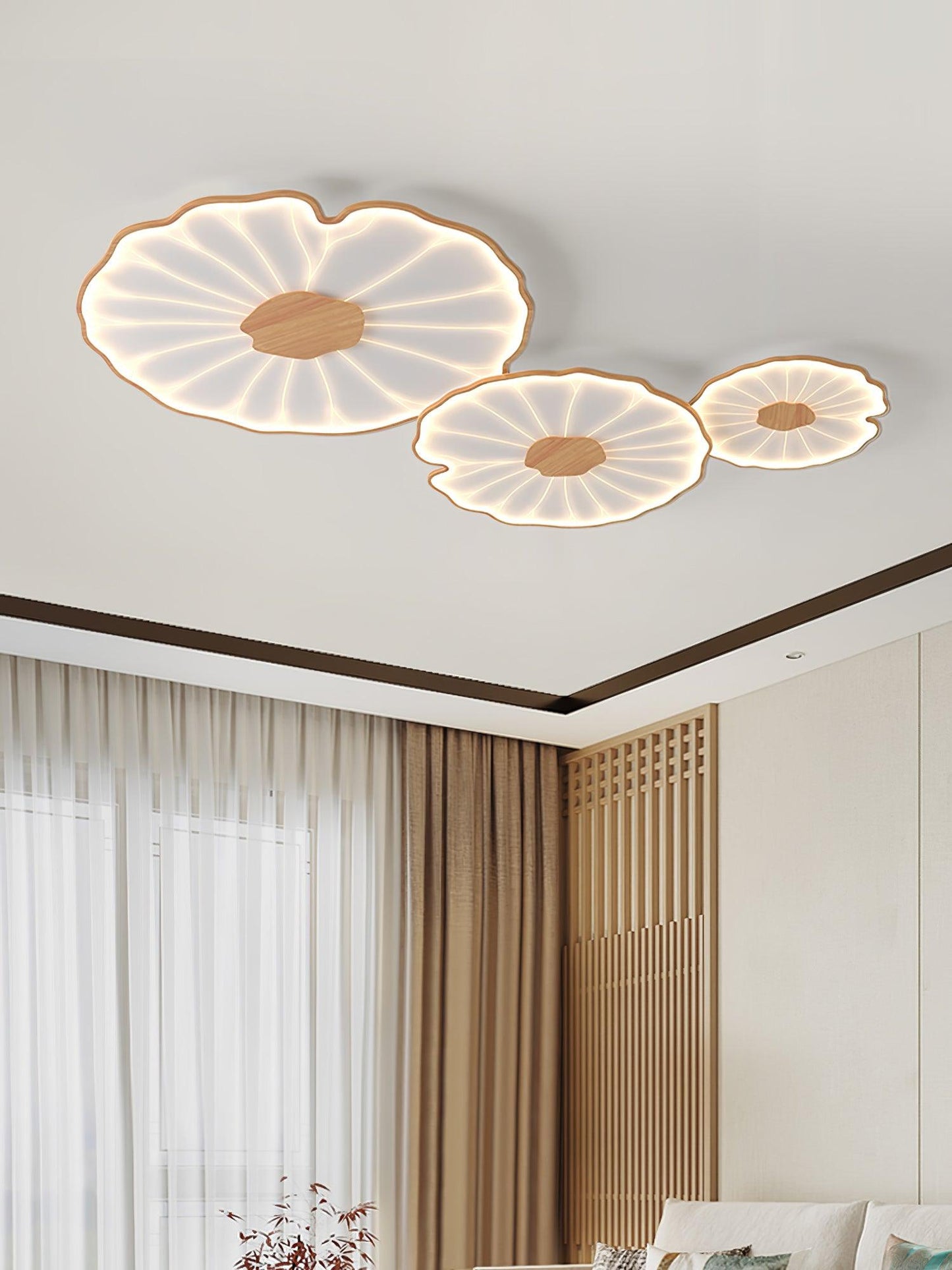 Lotus Leaf Acrylic Overhead light Ceiling Lamp