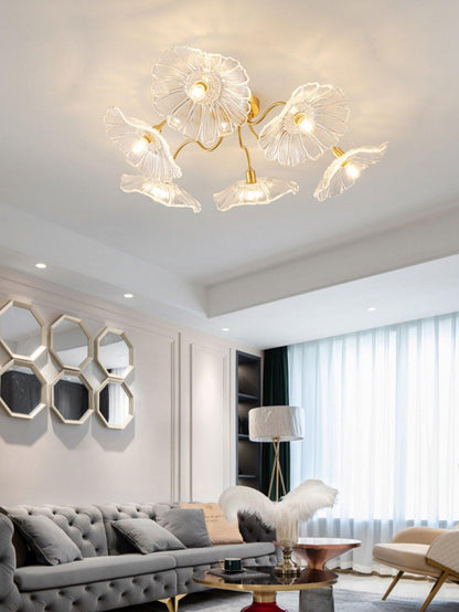 Lotus Leaf Glass Ceiling light Ceiling Lamp