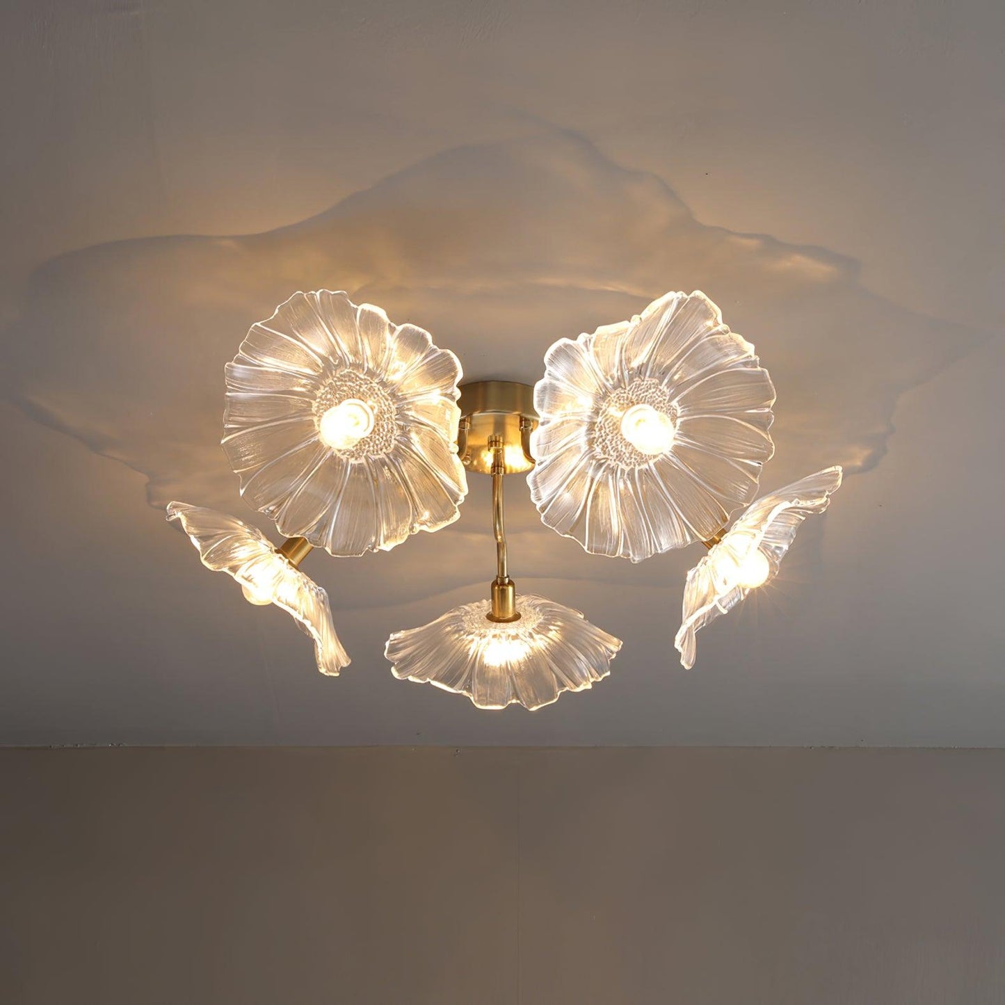 Lotus Leaf Glass Ceiling light Ceiling Lamp