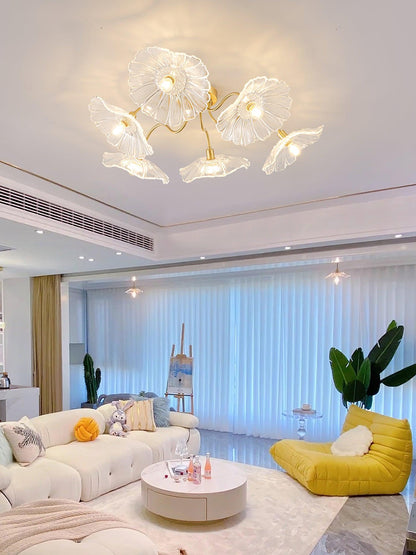 Lotus Leaf Glass Ceiling light Ceiling Lamp