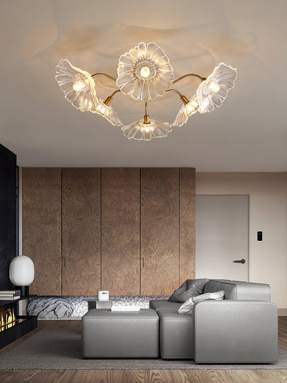 Lotus Leaf Glass Ceiling light Ceiling Lamp