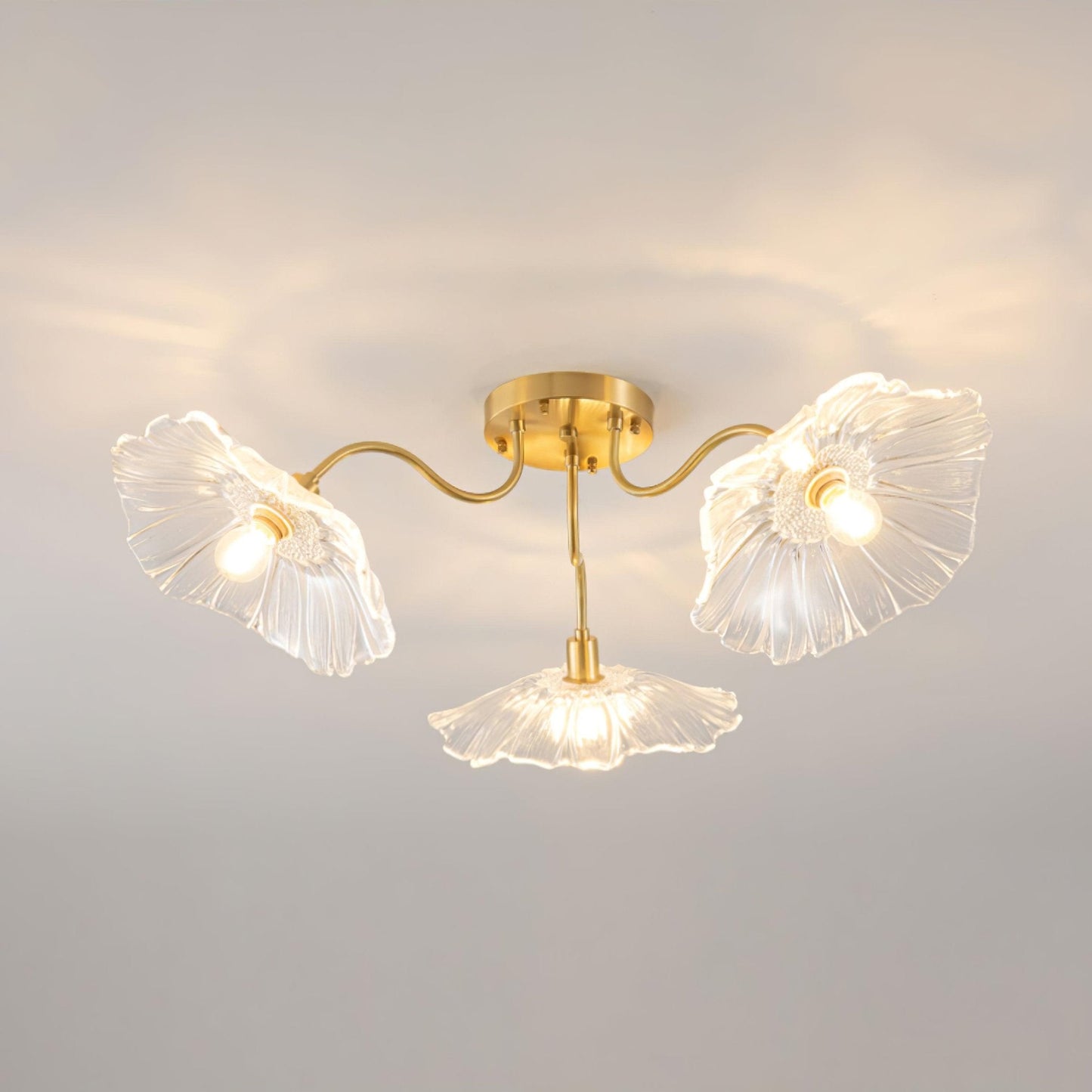 Lotus Leaf Glass Ceiling light Ceiling Lamp