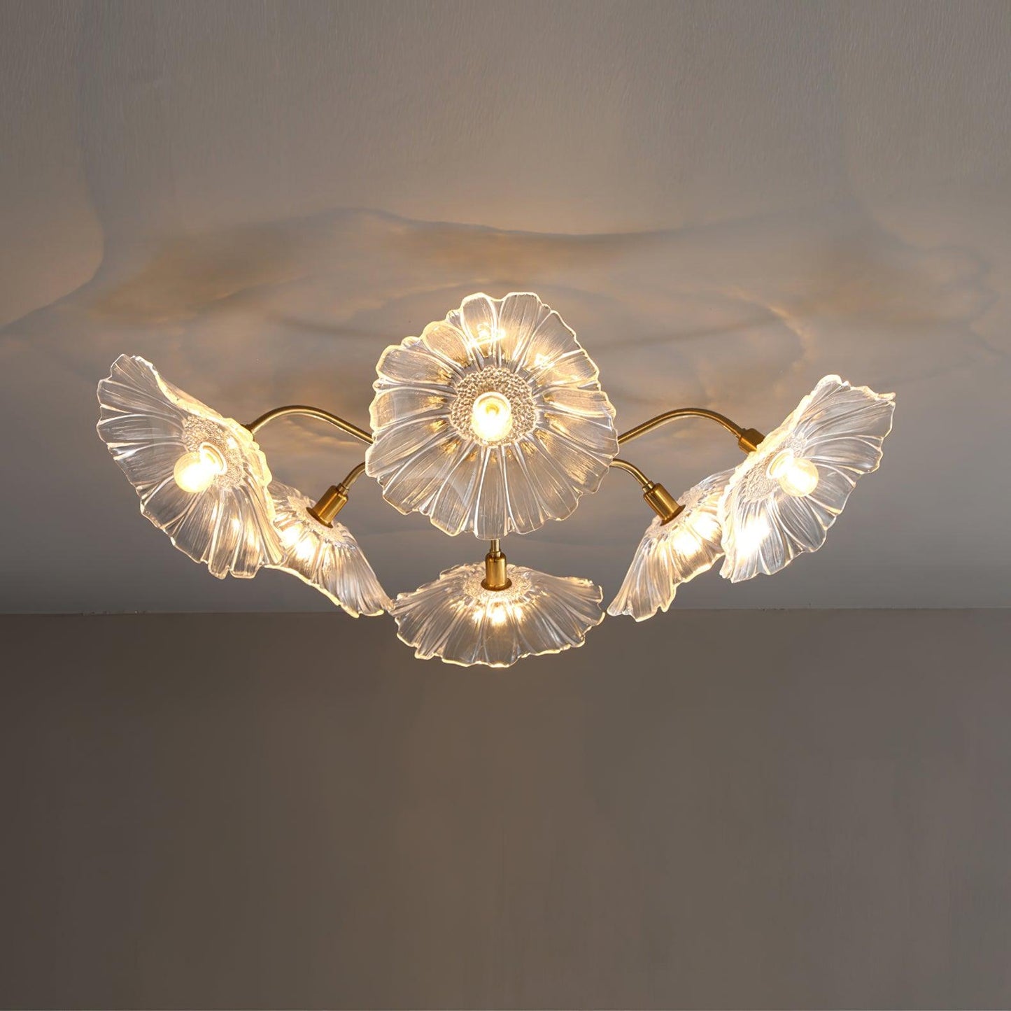 Lotus Leaf Glass Ceiling light Ceiling Lamp