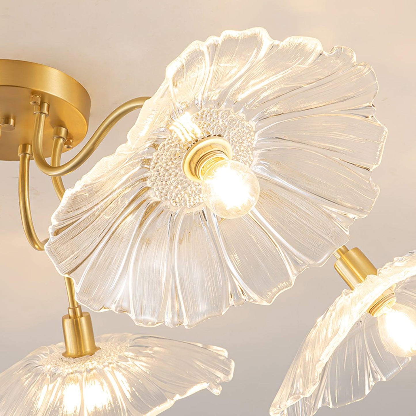 Lotus Leaf Glass Ceiling light Ceiling Lamp