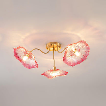 Lotus Leaf Glass Ceiling light Ceiling Lamp