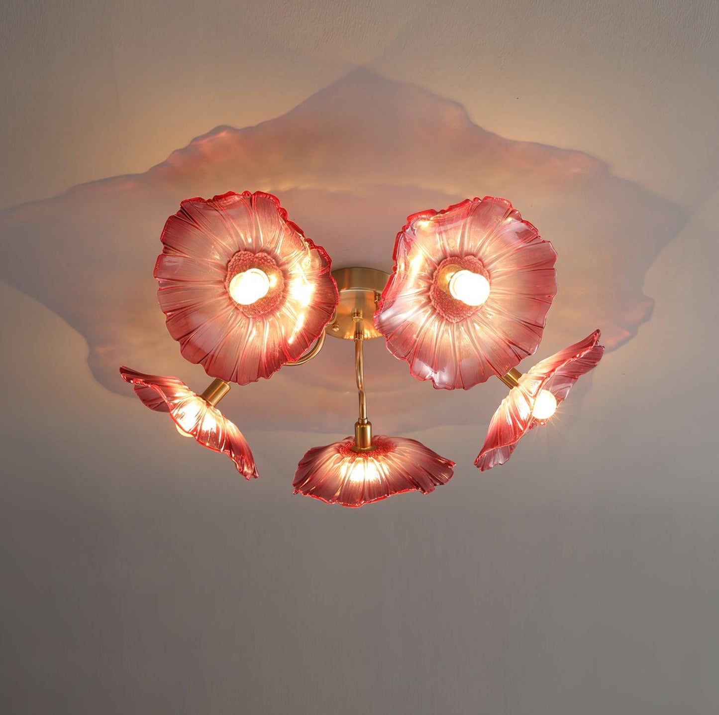 Lotus Leaf Glass Ceiling light Ceiling Lamp