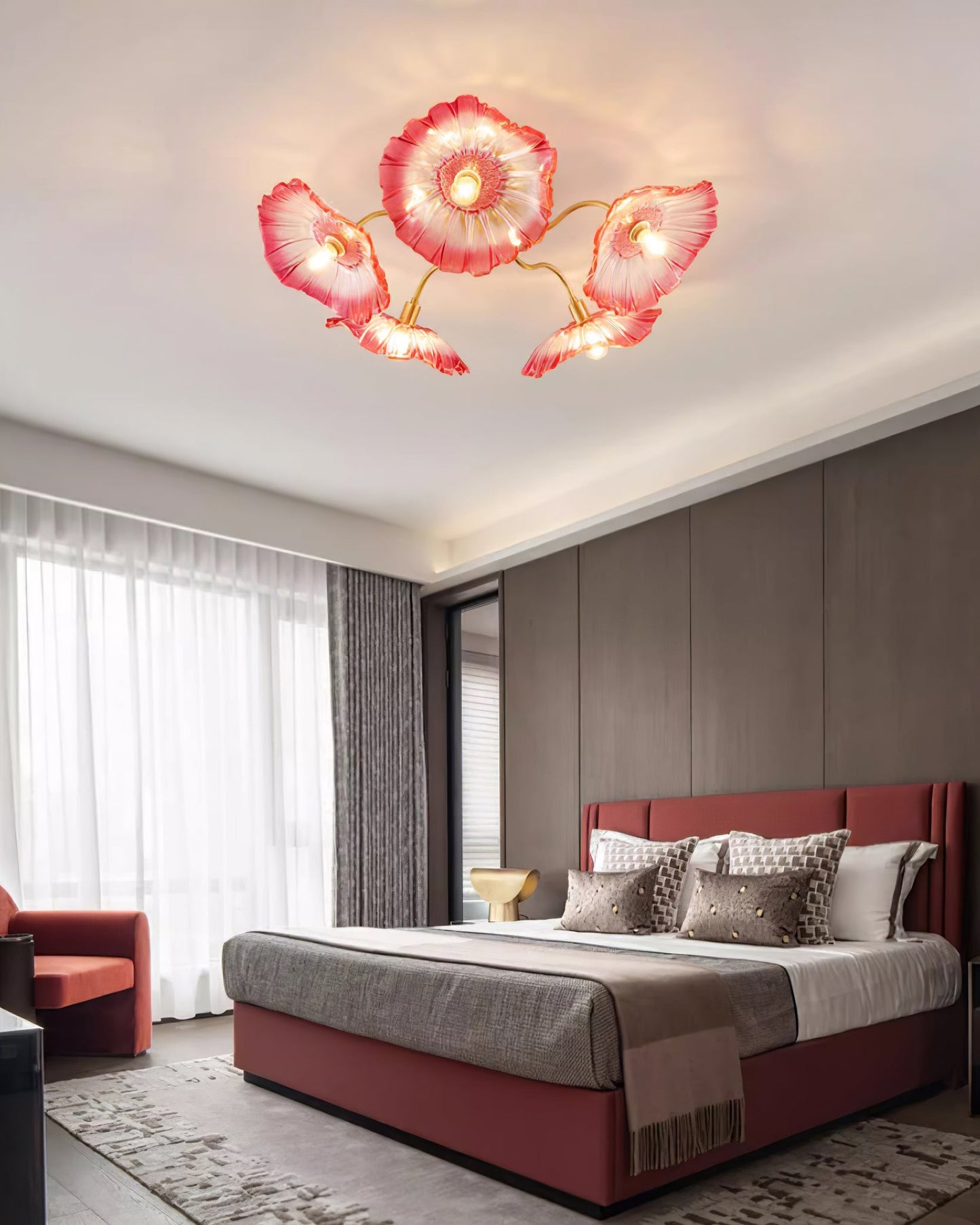 Lotus Leaf Glass Ceiling light Ceiling Lamp