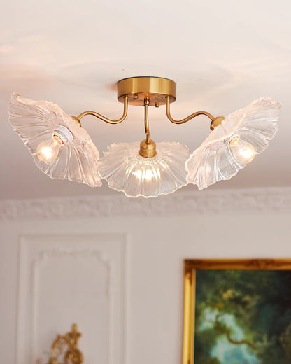 Lotus Leaf Glass Ceiling light Ceiling Lamp