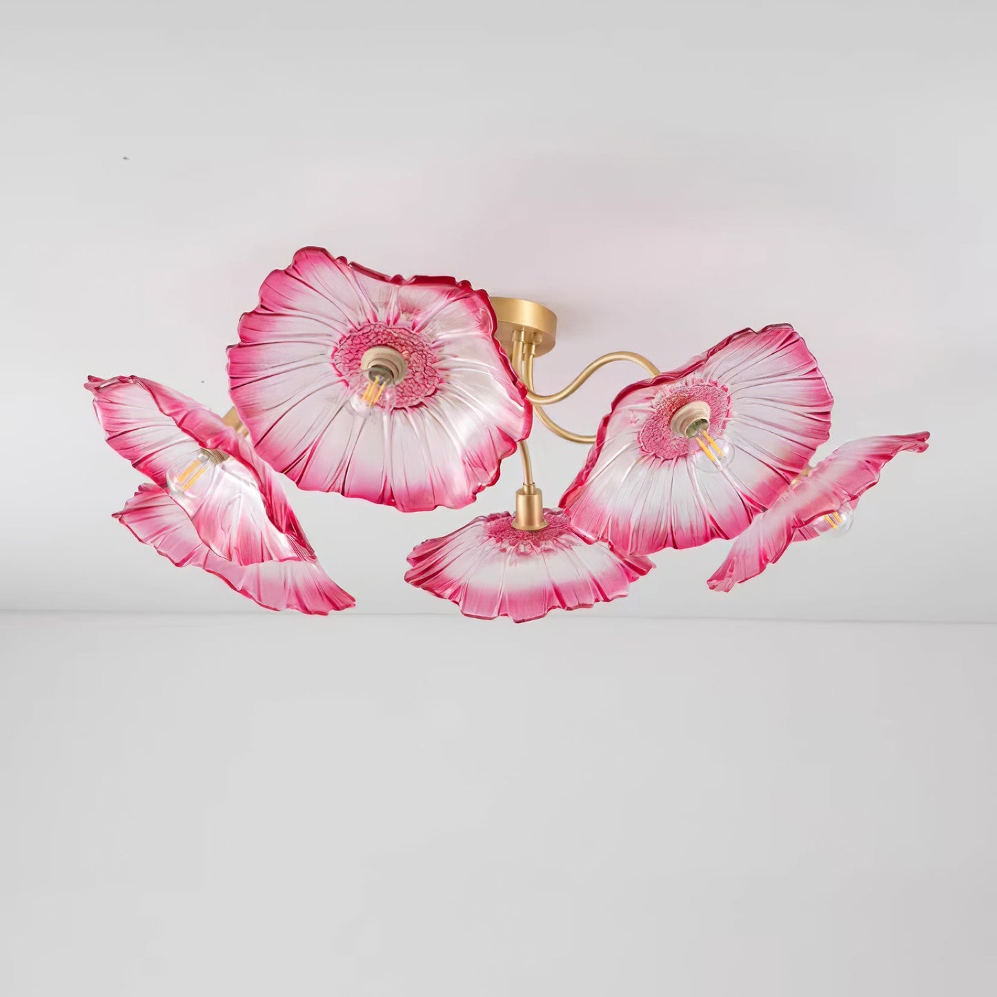 Lotus Leaf Glass Ceiling light Ceiling Lamp